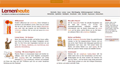Desktop Screenshot of lernen-heute.de