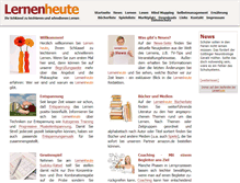 Tablet Screenshot of lernen-heute.de